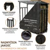 Stojak na drewno opałowe na zewnątrz metalowy ZINCED z Podgląd zdjęcia produktu 6