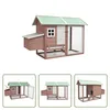 The Living Store Hühnerkäfig Mokka 170x81x110 cm Massivholz Produktbild-Vorschau 9