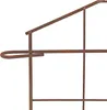 A close-up of a rusty metal garden fence element. Produktbild-Vorschau