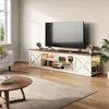 TV-Lowboard Landhausstil 148 cm, Walnuss-Optik, TV-Schrank Produktbild-Vorschau 8