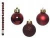 Weihnachtskugeln Ochsenblut bruchfest Ø 3 cm aus Kunststoff Produktbild-Vorschau 6