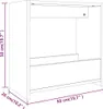vidaXL Beistelltisch Räuchereiche 50x26x50 cm Holzwerkstoff Produktbild-Vorschau 7