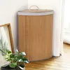 CALICOSY -  Eck-Wäschekorb aus Bambus - H60 cm Produktbild-Vorschau 2
