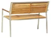 home24 Gartenbank - Teak Massiv / Edelstahl Produktbild-Vorschau 10