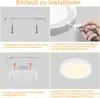 A four-panel image illustrating the installation steps for a ceiling light. Náhled obrázku produktu