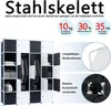 TWOLIIN DIY Regalsystem Kleiderschrank aus Kunststoff Produktbild-Vorschau 4