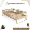 Crazy Pine Kinderbett 120x200 cm – Hohes Montessori Produktbild-Vorschau 2
