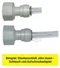 Adattatore per tubo da 5/8" per raccordo a vite per tubi Anteprima dell’immagine prodotto 3