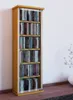 Holz CD DVD Stand Regal Schrank Classic Glastür Produktbild-Vorschau 2