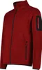 A red and black fleeced jacket shown from the side. Produktbild-Vorschau