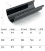 Dachrinne System 75 PVC braun 2m lang 75mm breit einfache Produktbild-Vorschau 2