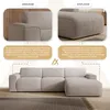 AX LIVING Couch Sofa L Form Didim mini Taupe 310 cm breit, Produktbild-Vorschau 6