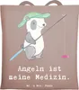 Mr. & Mrs. Panda Einkaufstasche Panda Angeln - Braun Produktbild-Vorschau 1