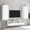 TV-Wandschrank Weiß 40,5x30x102 cm Holzwerkstoff Produktbild-Vorschau 4