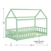 Juskys Kinderbett Marli 90 x 200 cm - Rausfallschutz, Produktbild-Vorschau 2