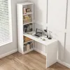 Moderný Biely Počítačový Stôl Pre Mladých S Policami Loft Náhľad obrázku produktu 3