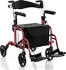 COSTWAY 2in1 Rollstuhl & Rollator klappbar & leicht mit Produktbild-Vorschau 1