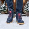 Nebulus Skórzane buty zimowe HIBO dla mężczyzn z wełną Podgląd zdjęcia produktu 8