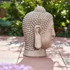 Großartiger Buddha Kopf 50cm Steinfigur Garten Deko Figur Produktbild-Vorschau 8