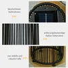 Outsunny Solarlampe, Rattan Solarleuchte LED Gartenleuchte Produktbild-Vorschau 6