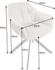 riess-ambiente Drehbarer Stuhl PAPILLON champagner beige Produktbild-Vorschau 13