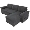 Merax L-förmiges Ecksofa Schlafsofa mit Schlaffunktion, Produktbild-Vorschau 11