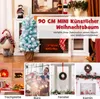 A collage of images showcasing a mini Christmas tree and various Christmas decorations and scenes. Podgląd zdjęcia produktu
