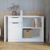 KOMTO Eckschreibtisch mit Stauraum Weiß – Schreibtisch mit Produktbild-Vorschau 2