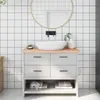 vidaXL Umývadlová doska 100x40x(2-4) cm masívne drevo Náhľad obrázku produktu 2
