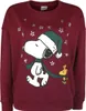 Peanuts Weihnachtspullover Damen Snoopy - Oversize rot S Produktbild-Vorschau 1