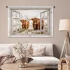 MuchoWow® Wandteppich Wandbehang Durchblick - Schottische Produktbild-Vorschau 5