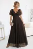 Numoco Abendkleid Melania Maxikleid Partykleid, braun mit Produktbild-Vorschau 7