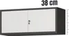 Schrankaufsatz, 900 x 380 x 400 mm, anthrazitweiß Produktbild-Vorschau 2