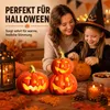 2er-Set Halloween Keramik Kürbis – LED beleuchtet, Produktbild-Vorschau 3