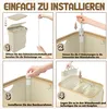 XINZI 140L Wäschekorb mit Deckel Wäschesammler 3 Fächer Produktbild-Vorschau 7