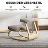 Kniestuhl, Ergonomischer Kniehocker mit Leinenoptik, Basis Produktbild-Vorschau 6