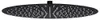 vidaXL Regenbrause Edelstahl 40 cm Rund Schwarz Produktbild-Vorschau 7