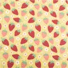 Baumwollstoff Meterware Popeline Stoff Erdbeeren gelb rot Produktbild-Vorschau 2