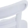 A close-up of the back of a white chair. Náhľad obrázku produktu
