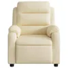vidaXL Poltrona relax in tessuto crema Anteprima dell’immagine prodotto 6