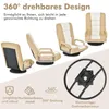 COSTWAY Bodenstuhl 360° drehbar, Bodensessel mit 6-Fach Produktbild-Vorschau 7