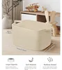 Faltbarer Wäschekorb 63L Baumwolle Geflochten Beige mit Produktbild-Vorschau 2
