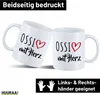 Huuraa Kaffeetasse Ossi mit Herz 330ml Weiß Keramik Produktbild-Vorschau 2