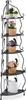 Étagère d'angle en métal Relaxdays, 5 tablettes, L x H x P Voir les images du produit 1