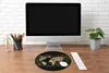 MuchoWow® Mauspad Mousepad Weltkarte - Gold - Blätter 50x50 Produktbild-Vorschau 4