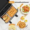 Teplovzdušná fritéza 10L dvojkomorová bezolejová mini rúra Náhľad obrázku produktu 2