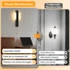 A split image comparing two types of wall lights, one modern and one traditional, with feature callouts. Anteprima dell’immagine prodotto