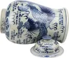 Fine Asianliving cinese con coperchio Vaso blu bianco Anteprima dell’immagine prodotto 3