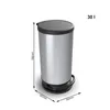 Treteimer 30 l PASO, Farbe:Silber metallic Produktbild-Vorschau 4
