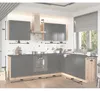 Winkelküche 200x260 cm Schwarz Matt - mit schwarzer Produktbild-Vorschau 7
